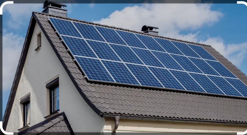 Placas solares en viviendas.